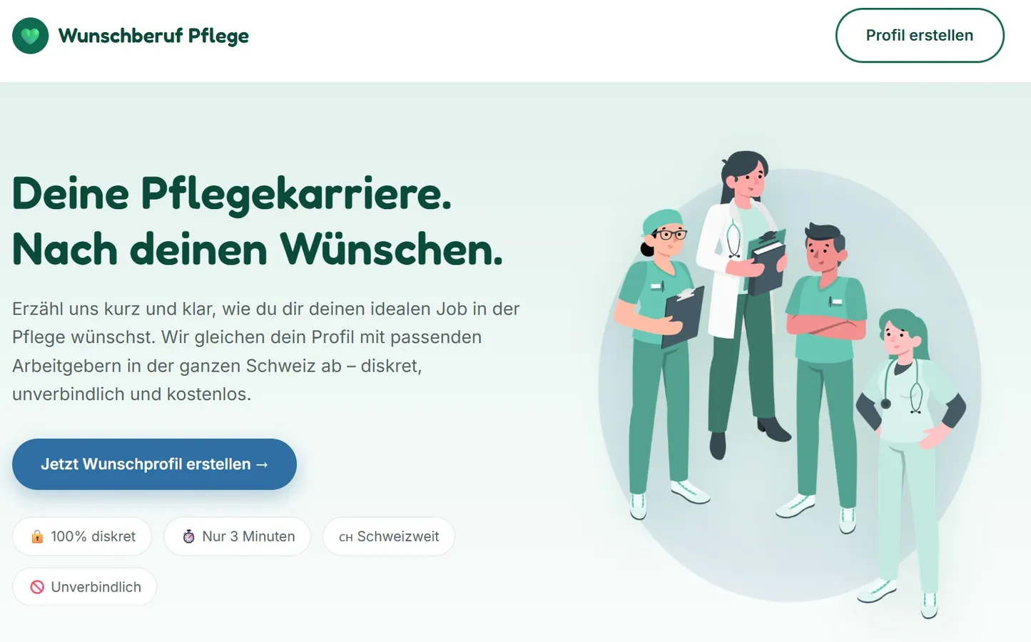 Wunschberuf Pflege – neue Plattform für Pflegefachpersonen